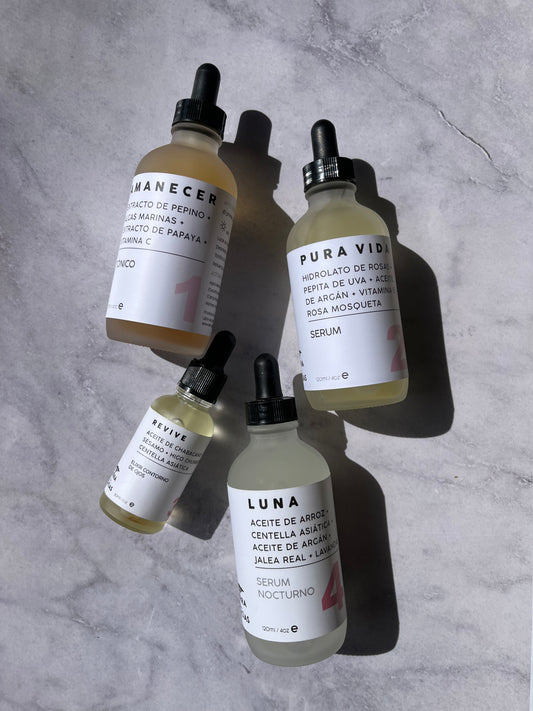 QUE VIVA TU PIEL - Kit facial 4 pasos Día / Noche.