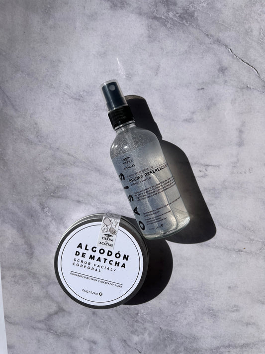 Bruma Refresante + Exfoliante de Matcha Corporal/Facial
