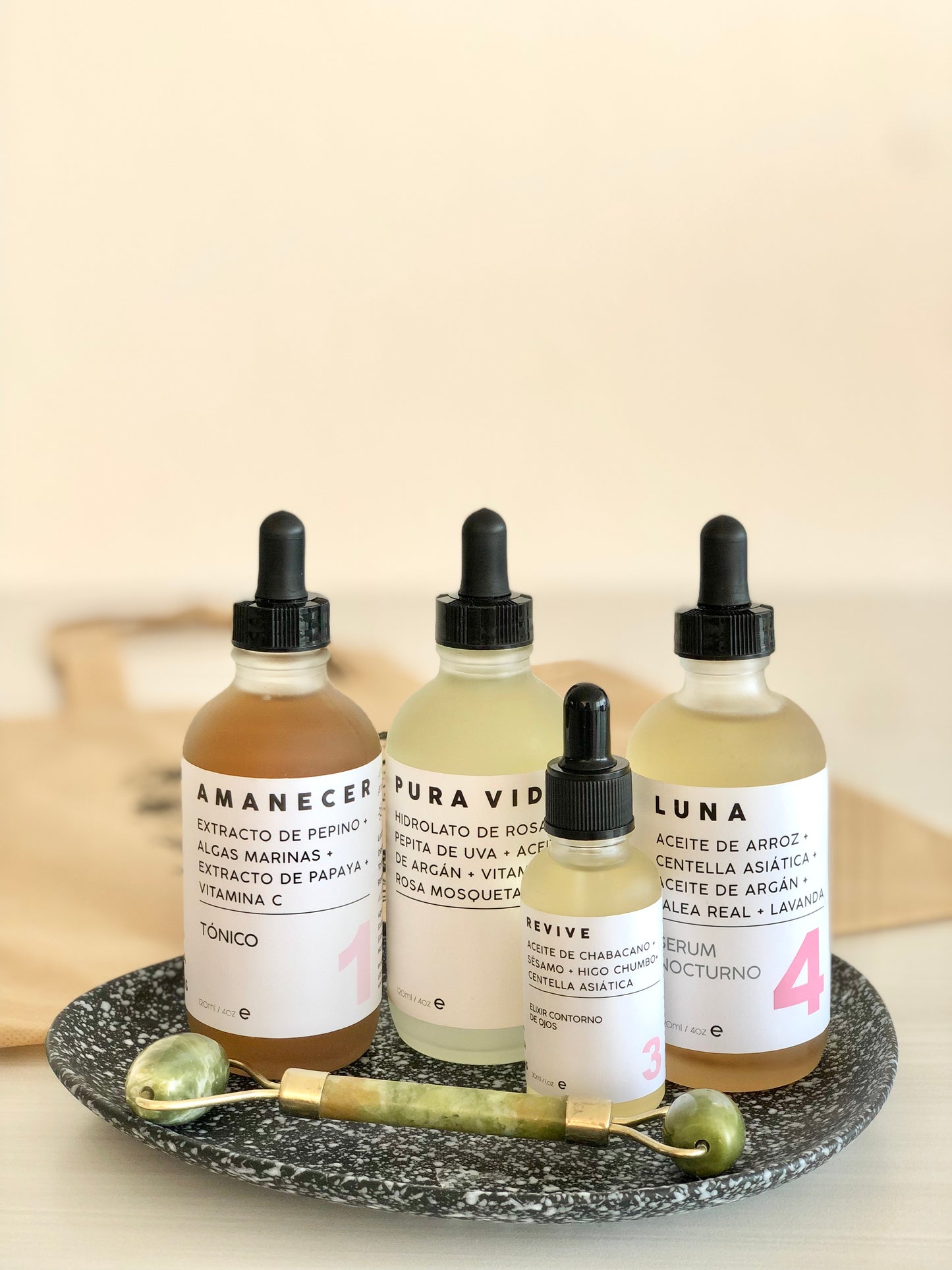 QUE VIVA TU PIEL - Kit facial 4 pasos Día / Noche.