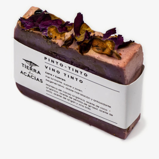 Pinto Tinto / Jabón de Vino Tinto y Pétalos de Rosa