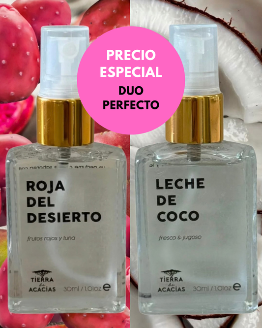 DUO Leche de Coco + Roja del Desierto / Vibrante