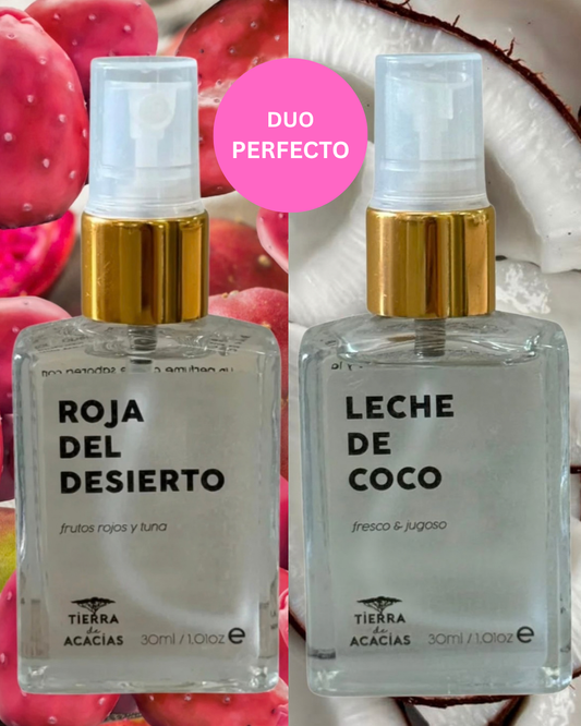 DUO Leche de Coco + Roja del Desierto / Vibrante